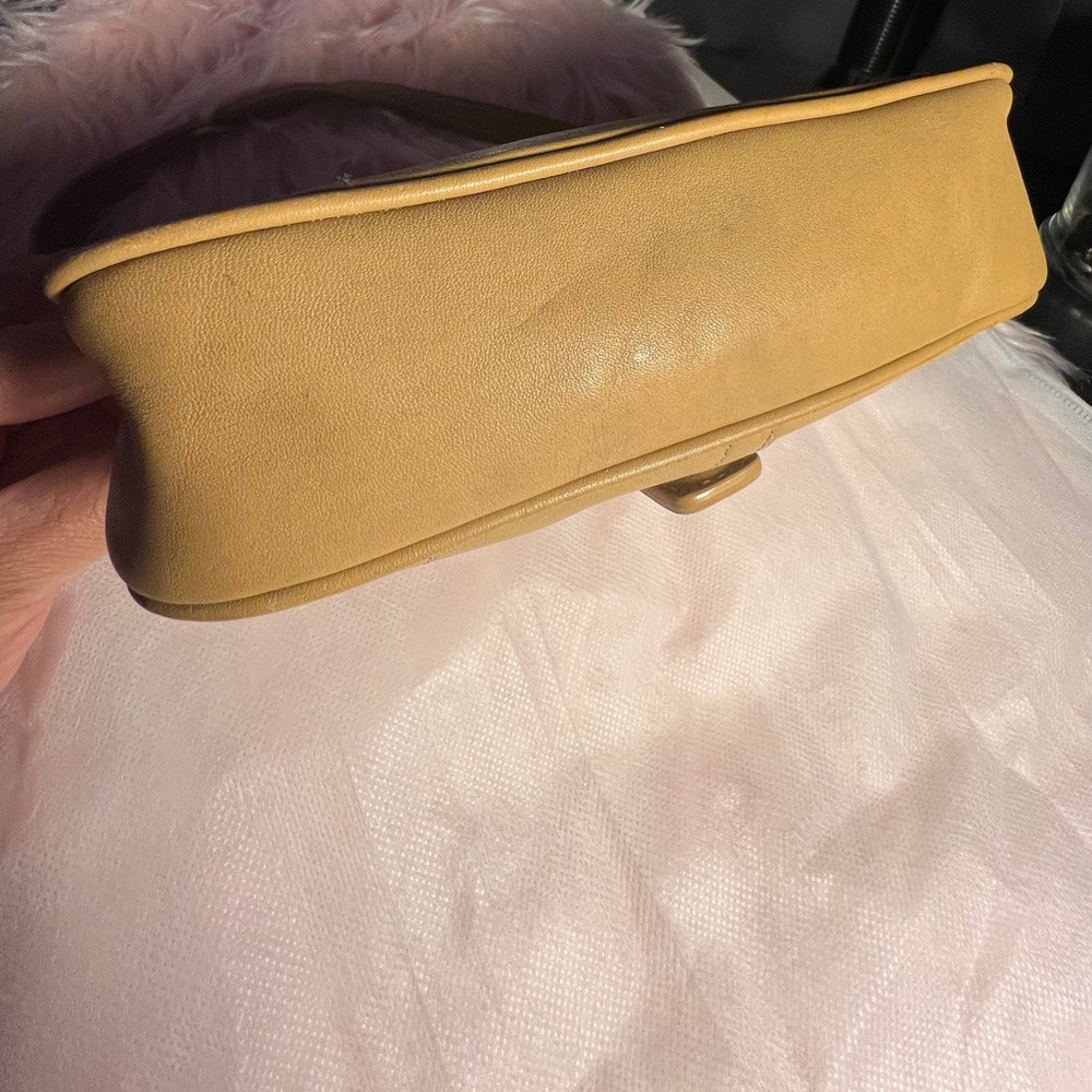 COACH Demi Baguette Leather Shoulder Bag in Tan - Y2K Mini Hobo Bag - Picture 8 of 15